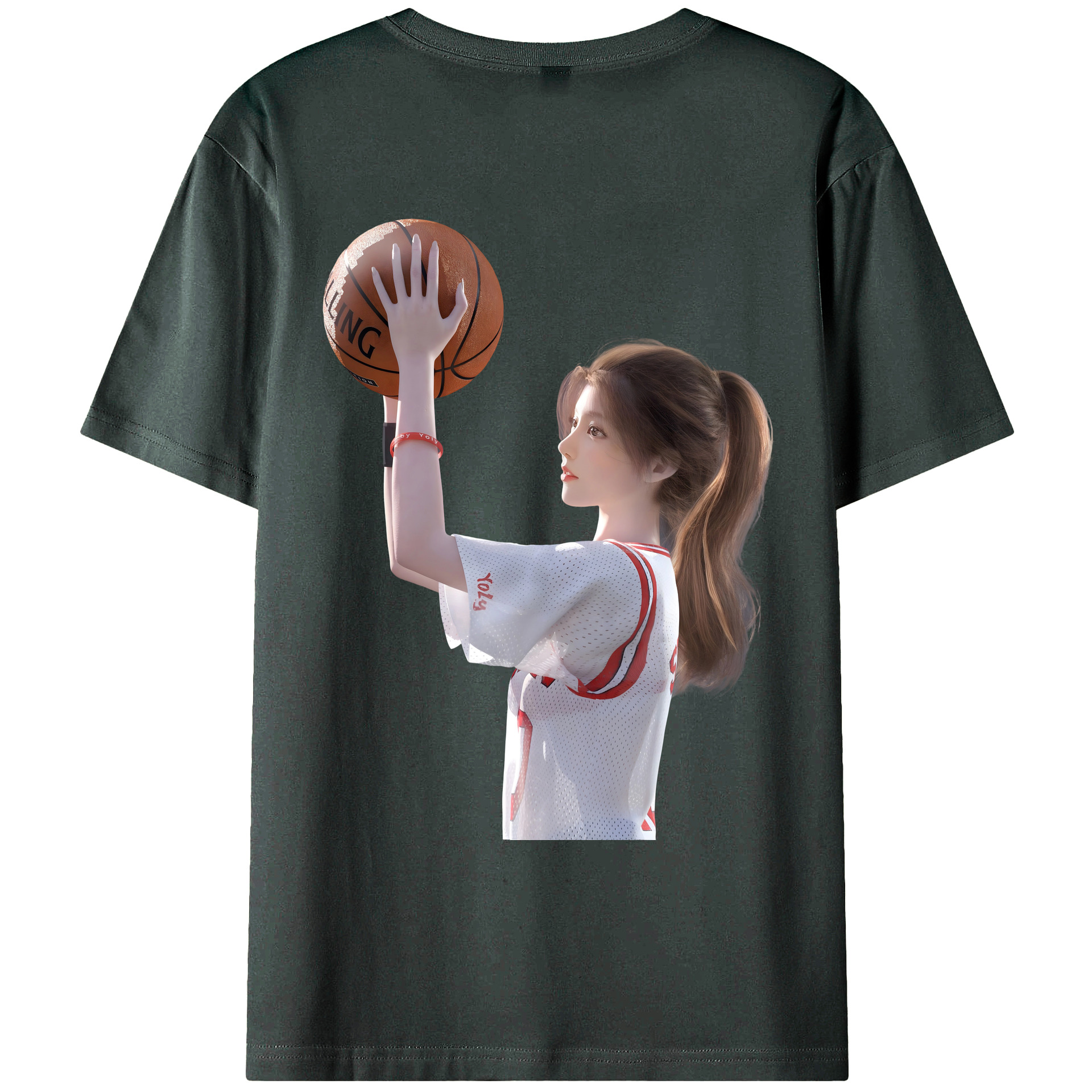 （画像用） SLAM DUNK／スラムダンク 綿100％ メンズ半袖Tシャツ（バックプリント） 通気性